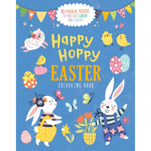 Steel Blue Wall Art Easter Colouring Book Easter