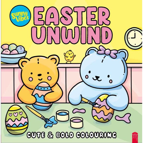 Light Goldenrod Sunny Vibes Easter Unwind Colouring book Easter
