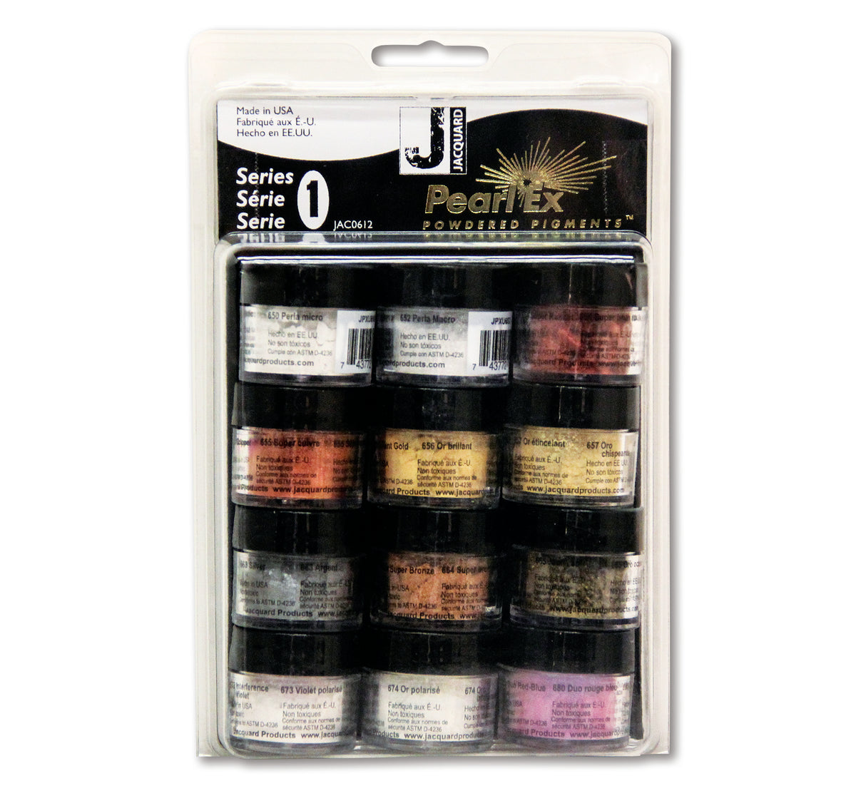 Black Pearl Ex Colour Series One Set, 12pk Resin Dyes, Pigments and Colours