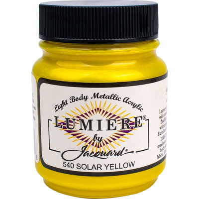 White Smoke Jacquard Lumiere 70ml SOLAR YELLOW Acrylic Paints
