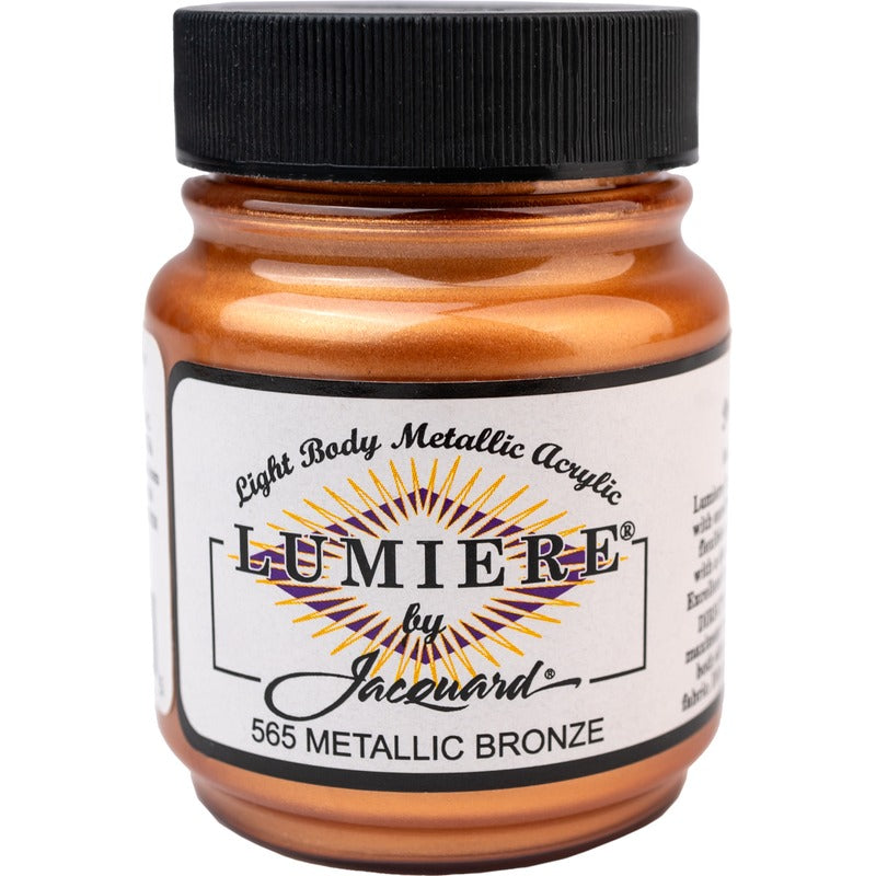 Black Jacquard Lumiere 70ml Metallic Bronze Acrylic Paints