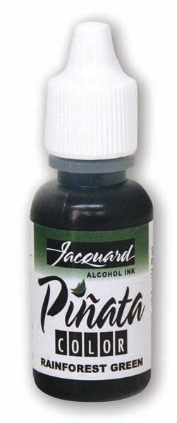 White Smoke Jacquard Pinata Alcohol Ink, Rainforest Green, 14ml Ink