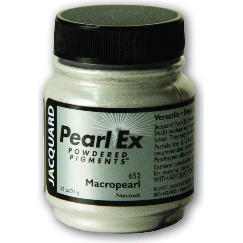 Black Jacquard Pearl Ex Powdered Pigments 21gm MACRO PEARL Resin Dyes, Pigments, and Colours