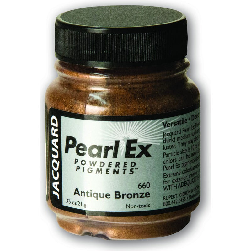 White Smoke Jacquard Pearl Ex Powdered Pigments 21gm ANTIQUE BRONZE Resin Dyes, Pigments, and Colours