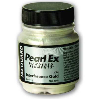 White Smoke Jacquard Pearl Ex Powdered Pigments 14gm INTERFERENCE GOLD Resin Dyes, Pigments, and Colours
