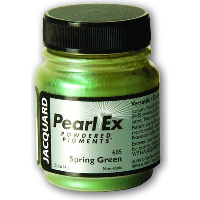 White Smoke Jacquard Pearl Ex Powdered Pigments 14gm SPRING GREEN Resin Dyes, Pigments, and Colours