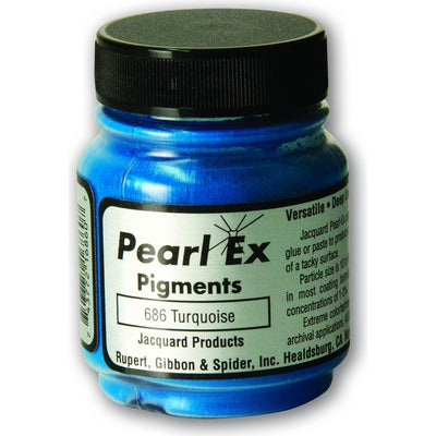 White Smoke Jacquard Pearl Ex Powdered Pigments 14gm TURQUOISE Resin Dyes, Pigments, and Colours
