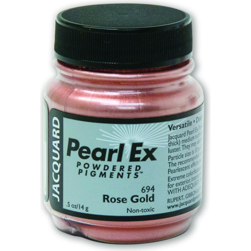 White Smoke Jacquard Pearl Ex Powdered Pigments 14gm ROSE GOLD Resin Dyes, Pigments, and Colours