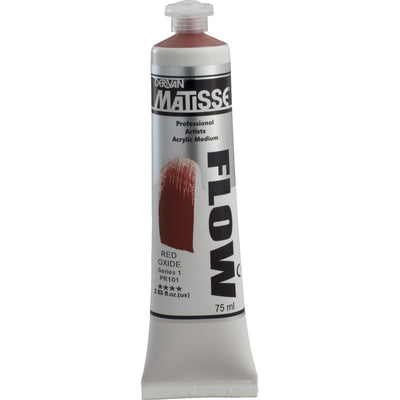 White Smoke Derivan Matisse Flow Acrylic Paint, S1, 75ml, Red Oxide Acrylic Paints