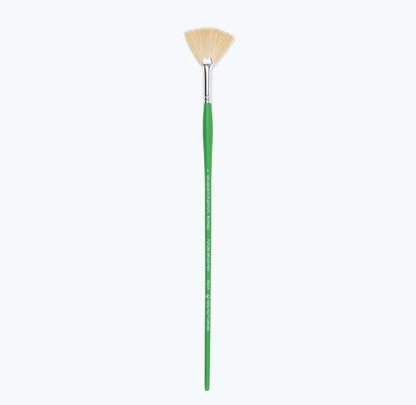 White Smoke Micador For Artists Future Brush Fan, Size 6 Paint Brushes