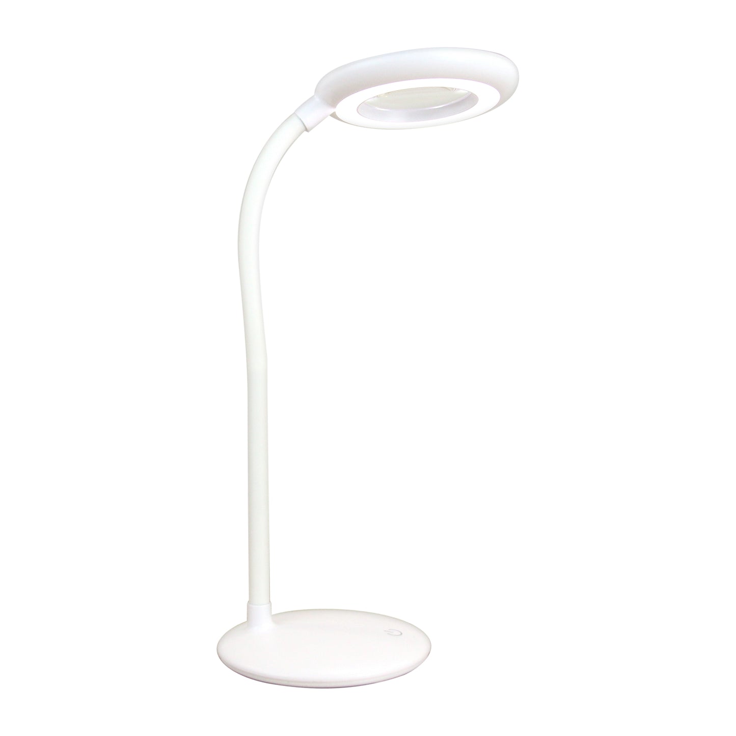 White Smoke Triumph LED Rechargeable Magnifying Desk Lamp, White Lighting