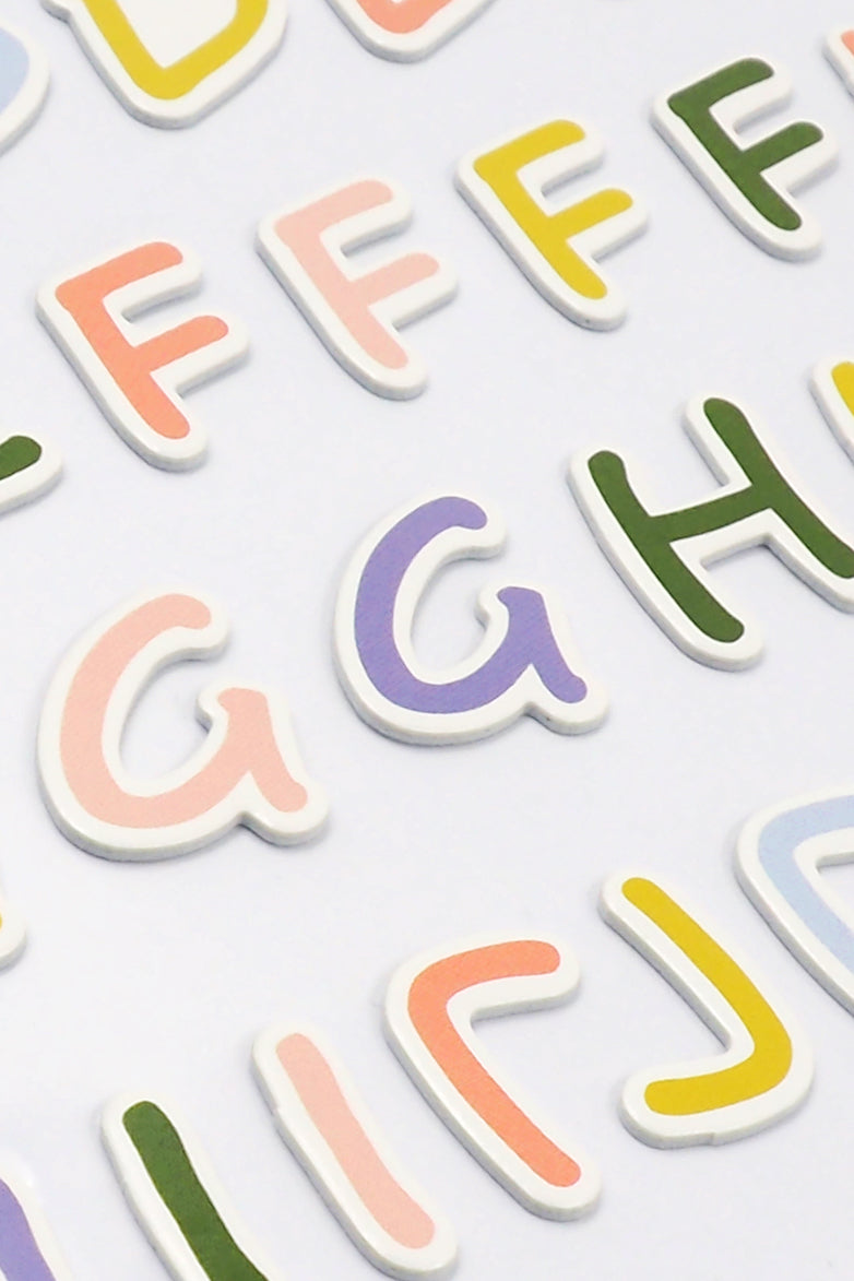 Lavender Dimensions Green Gardn Foam Stickers, Basic Alphbt Paper Craft