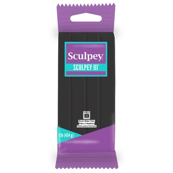 Dark Slate Gray Sculpey III Modelling Clay, 1Lb/ 454g, Black Modelling Clay