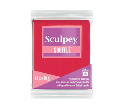 Maroon Sculpey Souffle Modelling Clay, 1.7oz/ 48g, Raspberry Modelling Clay