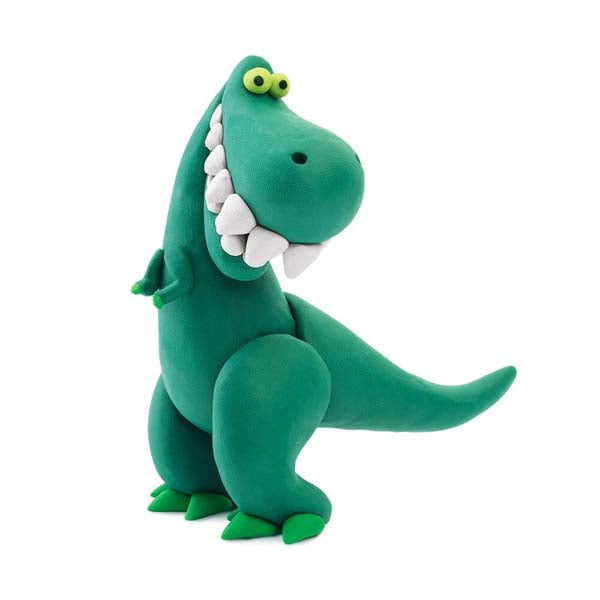 White Smoke Hey Clay Dinosaurs Medium Set (6 Cans) Playdoh & Moulding