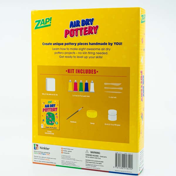Dark Goldenrod Zap! Air Dry Pottery Kit Kids Activities