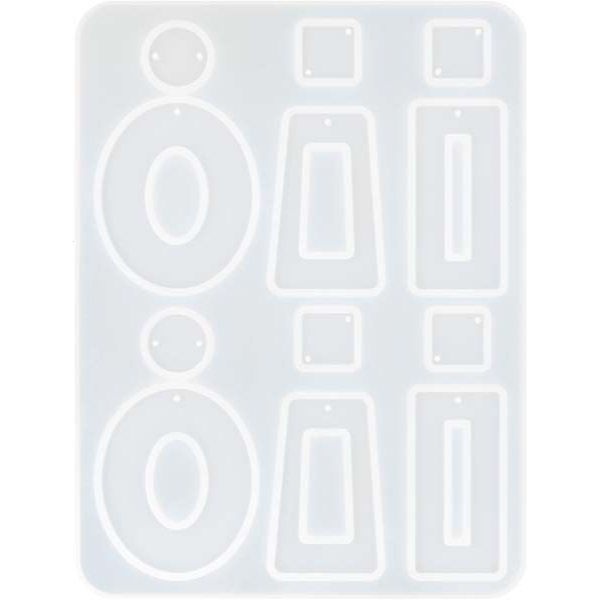 Lavender UV Resin Mould Rectangle Earrings, 1pc Resin Moulds