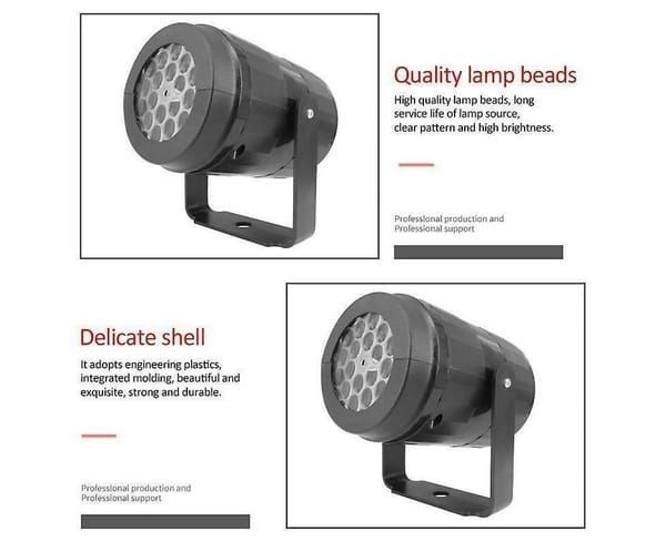 White Smoke LED Christmas Projection Light Christmas Decorations Winter Wonderland Decor - Black - Size Halloween Occasions > Christmas > Outdoor Decorations & Lights