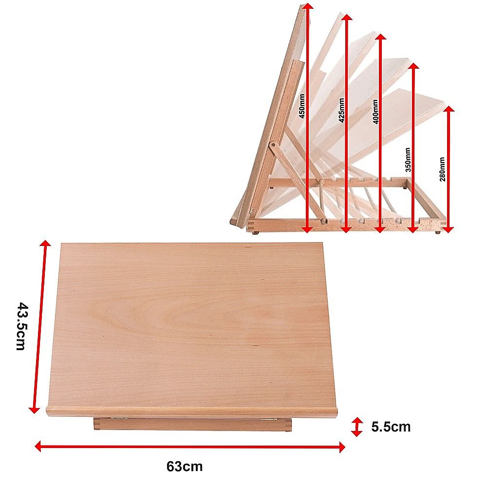 White Smoke Wooden Drawing Board, A2 Easels