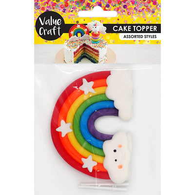 Lavender Cake Topper Plasticine Rainbow 1Pc Party