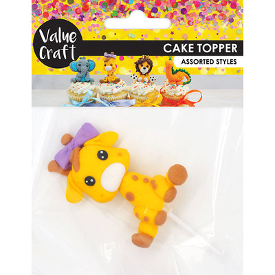 White Smoke Cake Topper Plasticine Giraffe 1Pc Party