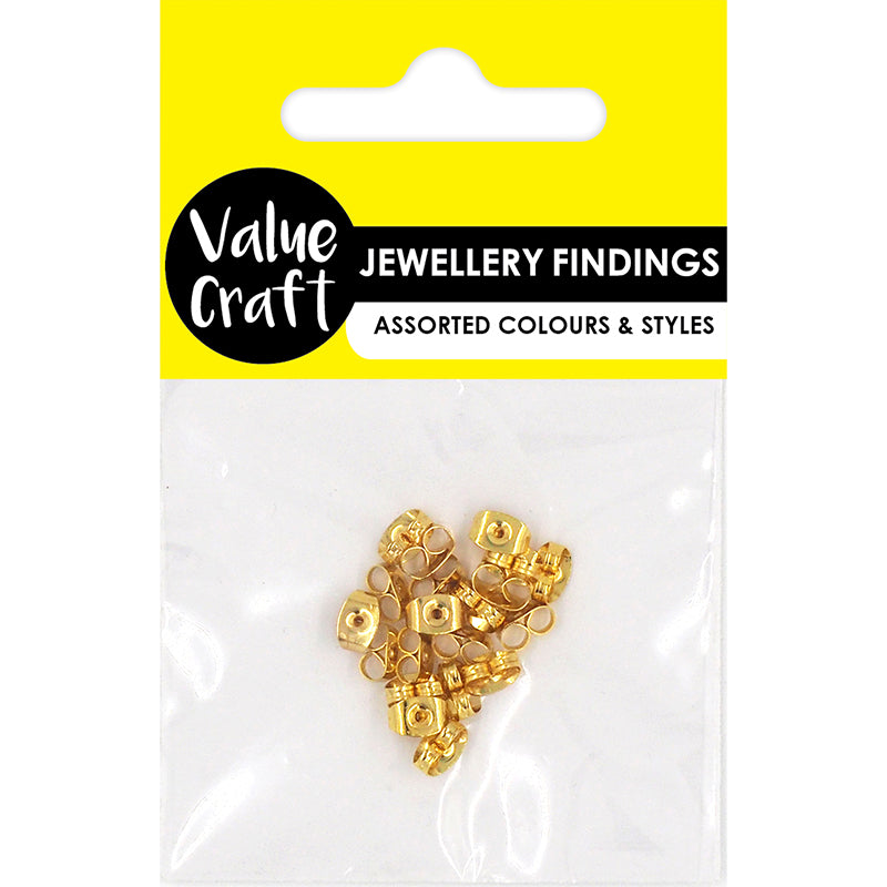 Lavender Jewellery Findings Butterfly Earring Backs 7Mm Gold 20Pc Charms and Pendants