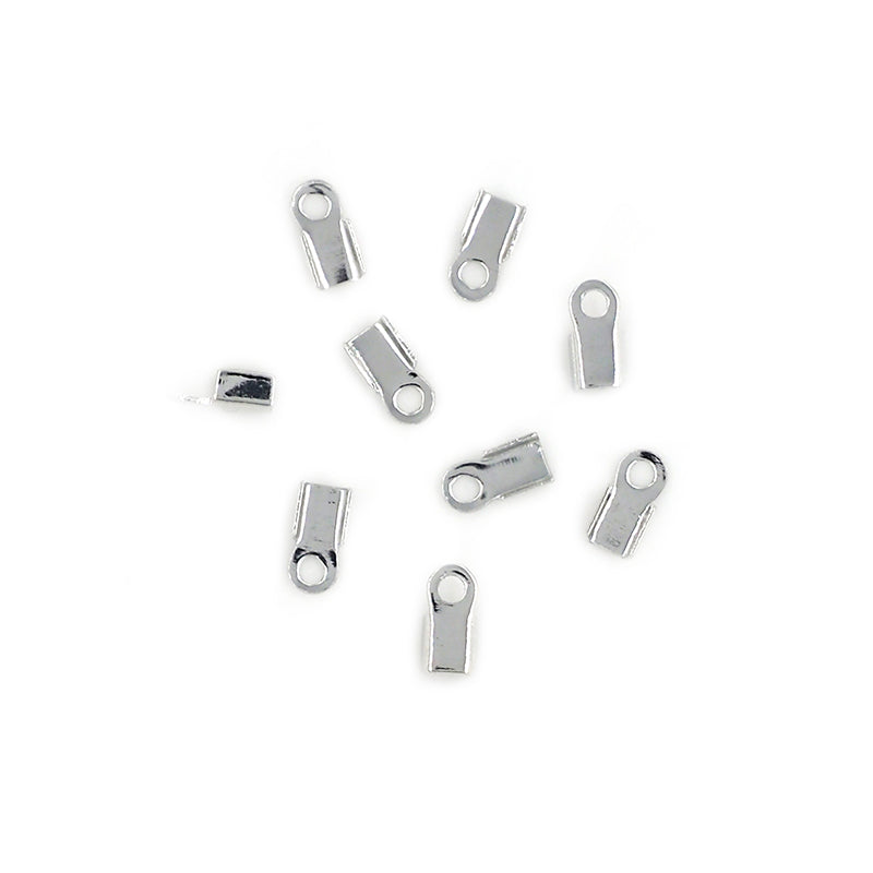 White Smoke Jewellery Findings 6Mm Chain Crimpers Silver 80Pc Charms and Pendants