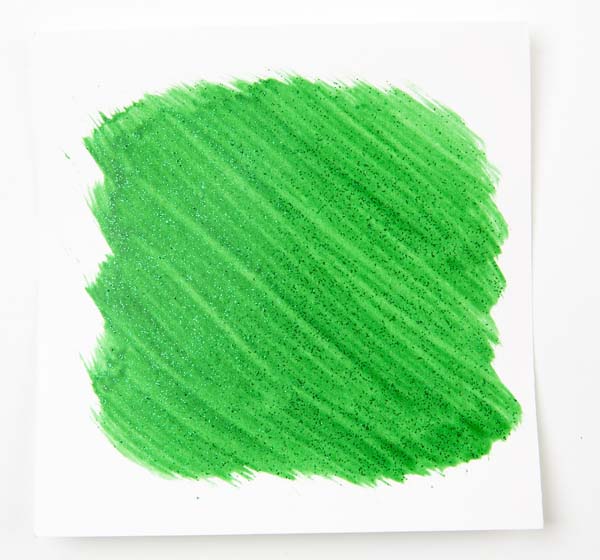 White Smoke EC Washable Glitter Watercolour 250ml Green Kids Paints