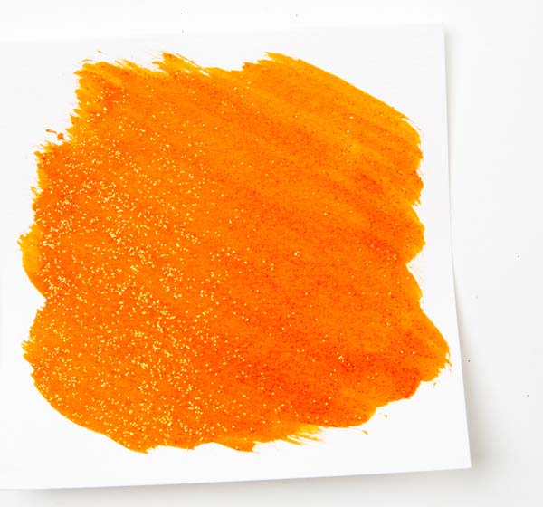 Dark Orange EC Washable Glitter Watercolour 250ml Orange Kids Paints