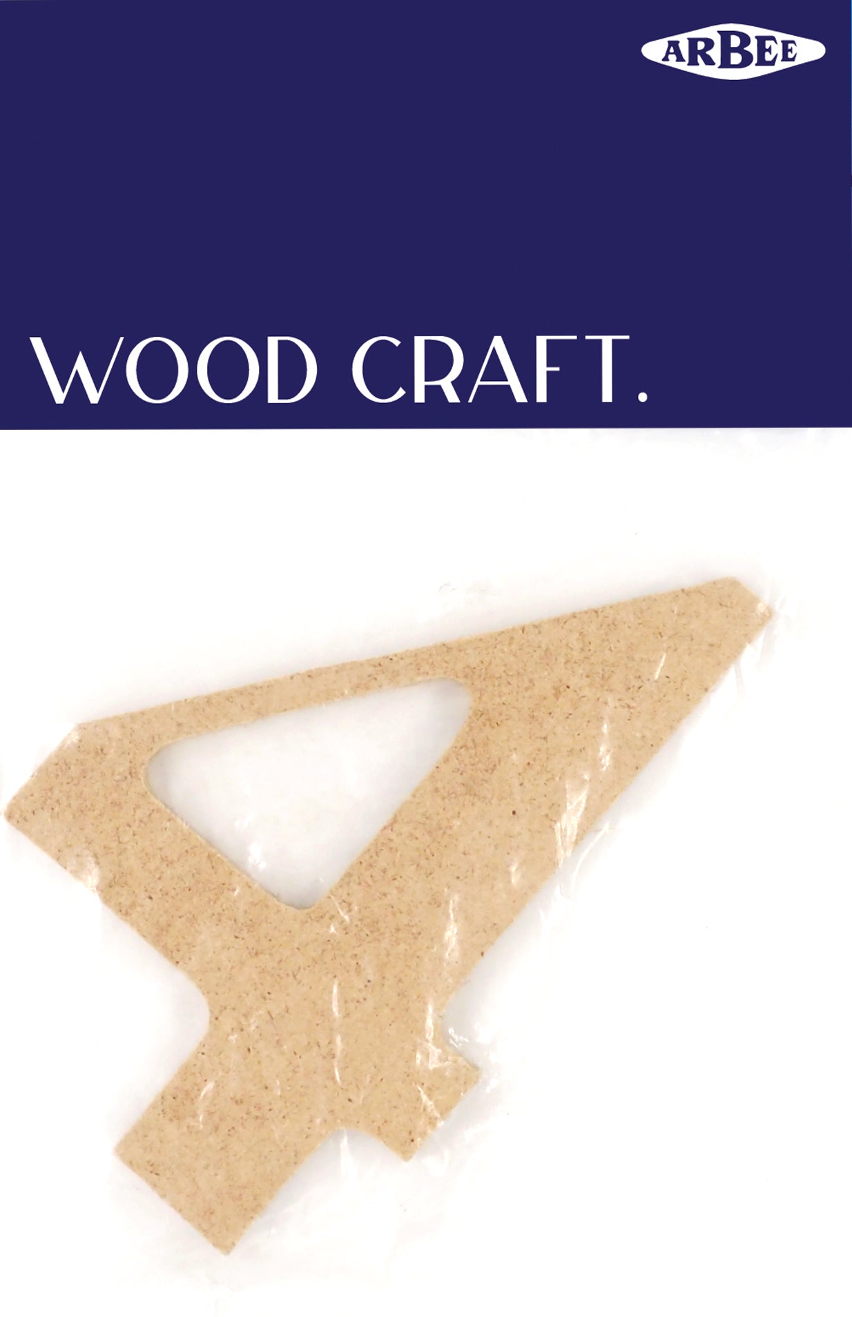 White Smoke Wooden Numbers 4 Woodcraft