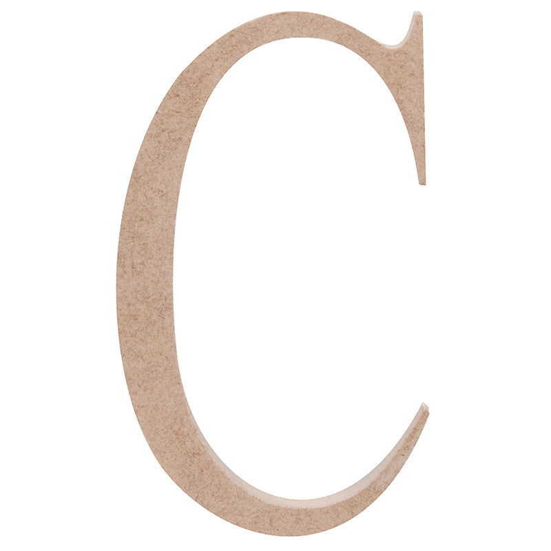 White Smoke Wooden Alphabet Letter C Woodcraft
