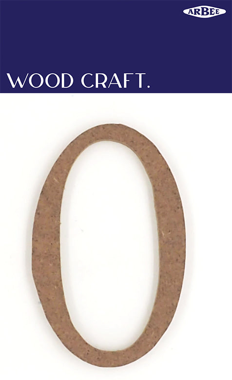 White Smoke Wooden Alphabet Letter O Woodcraft