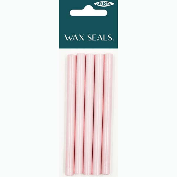 Misty Rose Wax Sticks, Pink, 5pc Modelling and Casting Supplies