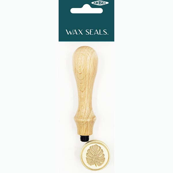 White Smoke Wax Seal Wood Stamp, Monstera Leaf Modelling and Casting Supplies