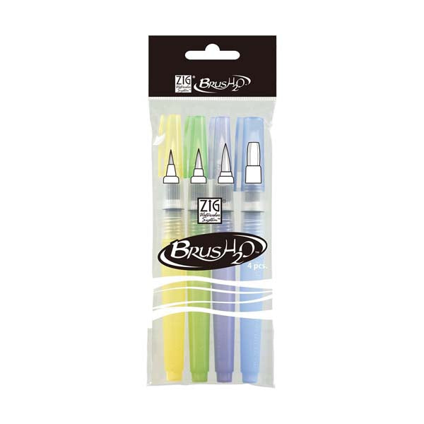 White Smoke Gansai Watercolour Bundle, 24 Pack with Brushes Watercolour Paint