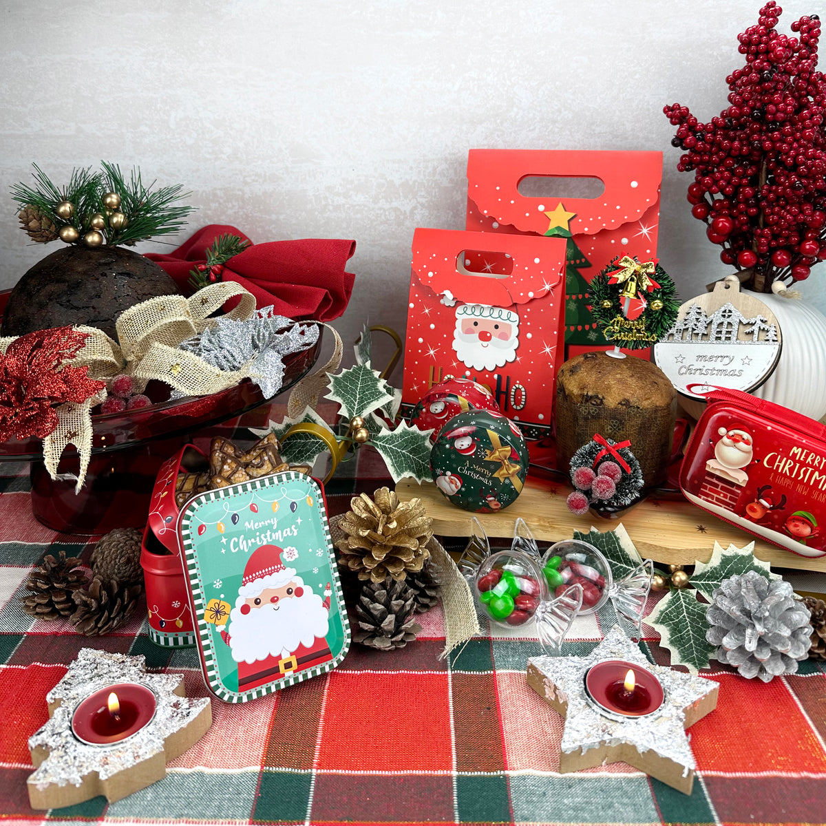 Lavender XMAS Fillable Baubles, Candy Shape, 8.5x4cm, 6pk Xmas