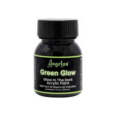 Black Angelus Green Glow in the Dark Paint 29mL Leather Paints