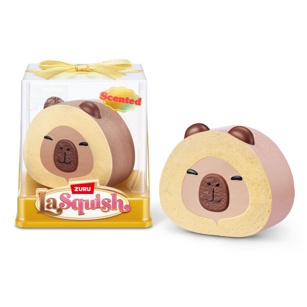 White Smoke ZURU La Squish Scented Slow Rise Series 1 Capybara Cake Roll Squishy & Squeeze