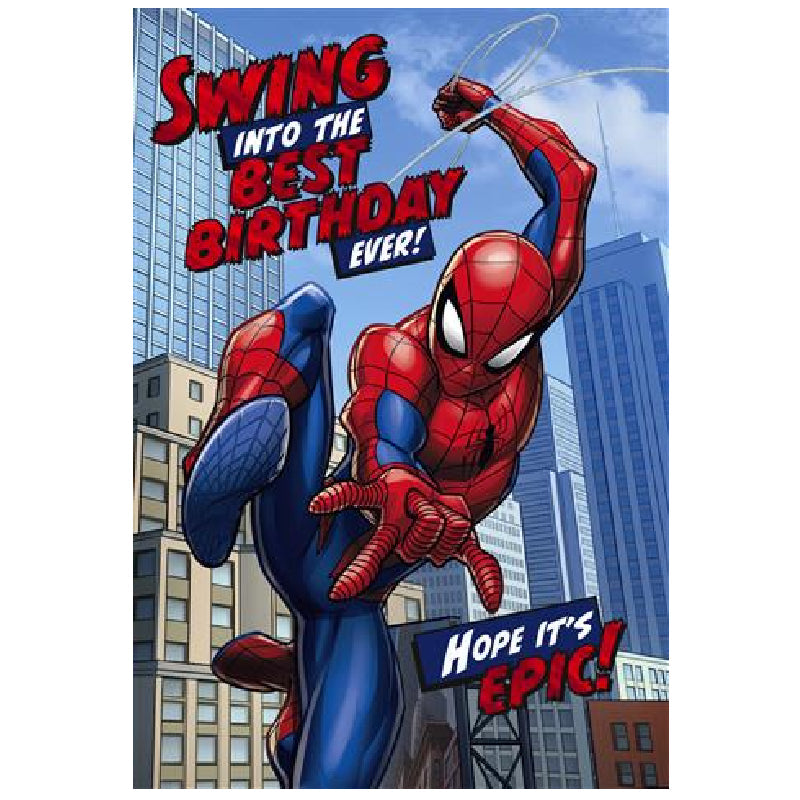 Dark Slate Blue Hallmark Interactive Sound Card Spider-man Bags & Invitation