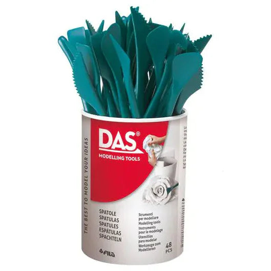White Smoke DAS Plastic Cutters Pot 48 pcs Modelling Tools & Accessories