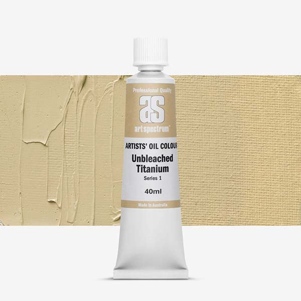 Tan Art Spectrum Oil Paint 40mL Unbleahced Titanium S1 Oil Paints