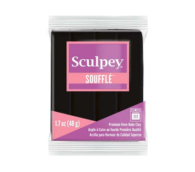 Black Sculpey Souffle Modelling Clay, 1.7oz/ 48g, Poppy Seed Modelling Clay