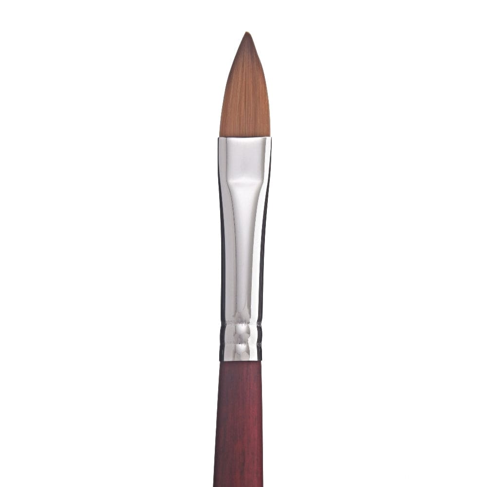 White Smoke Princeton Velvetouch 3900 Synthetic Long Handle Brush Filbert 6 Paint Brushes