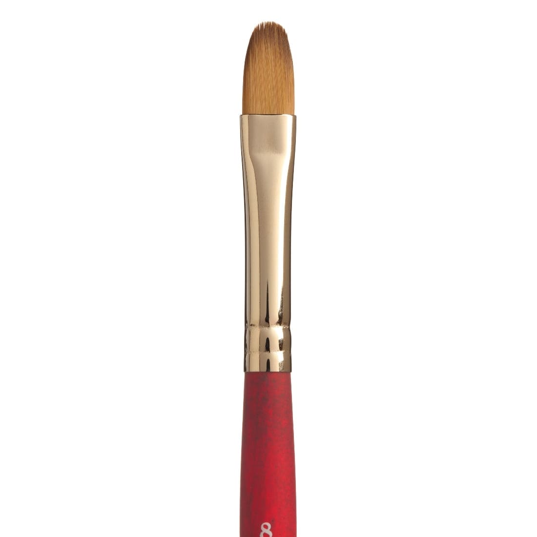 Rosy Brown Princeton Velvetouch 3950 Synthetic Short Handle Brush Filbert Size 4 Paint Brushes