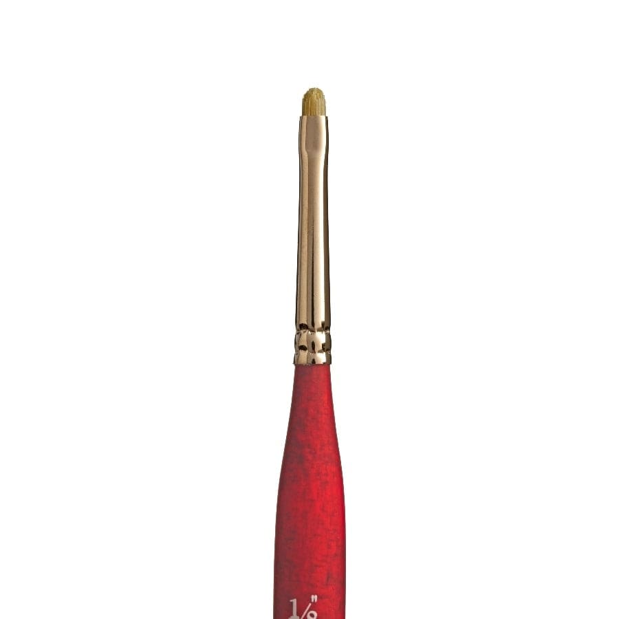 White Smoke Princeton Velvetouch 3950 Synthetic Short Handle Brush Mini Blender Size 1/8IN Paint Brushes