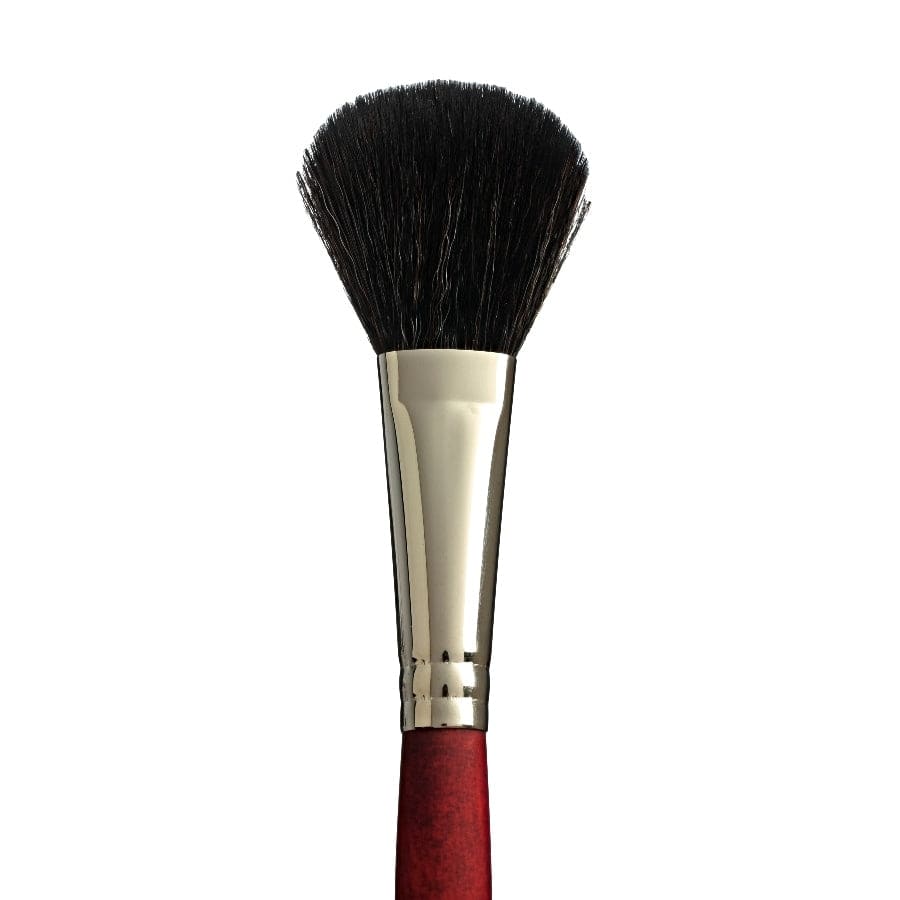 White Smoke Princeton Velvetouch 3950 Synthetic Short Handle Brush Oval Mop Size 1/4IN Paint Brushes