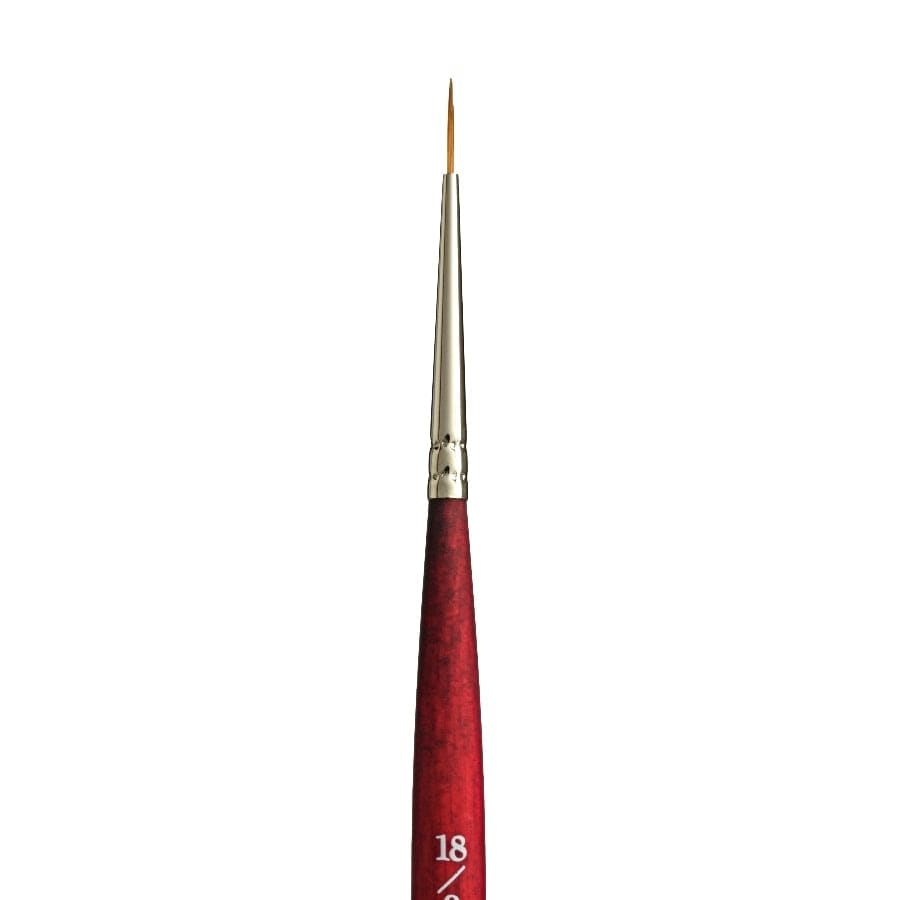 White Smoke Princeton Velvetouch 3950 Synthetic Short Handle Brush Short Handle Brushort Liner Size 10/0 Paint Brushes