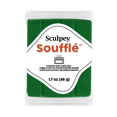 White Smoke Sculpey Souffle Modelling Clay, 1.7oz/ 48g, Racing Green Modelling Clay