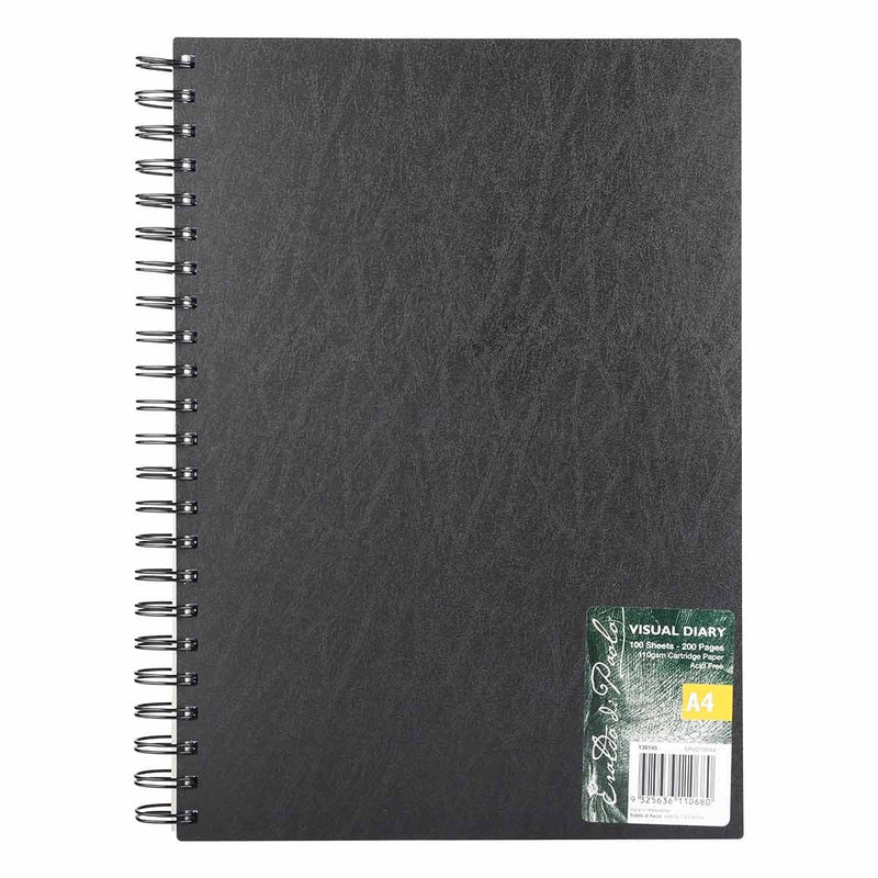 Dark Slate Gray Eraldo Di Paolo A4 Visual Diary 110gsm 100 Sheets Pads