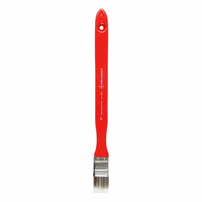 Red Holcroft Long Handle Flat 1 Brush Brushes